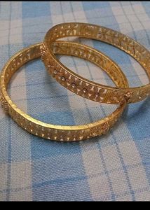 Gold-tone Necklace Set With Earring And Bangle