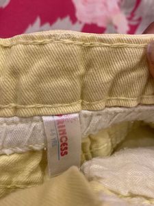 Cute Yellow Denim Shorts