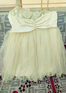 New Glitter Elegant Gold Patterned Dress