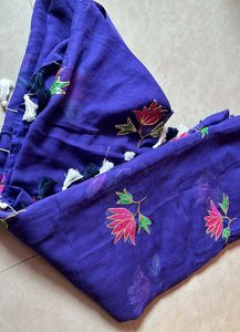 New Beautiful Purple Saree
