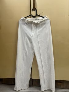 Korean Highwaisted White Trousers