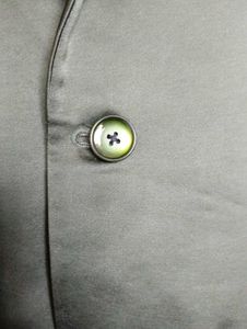 tailored Emerald Green Satin Blazer