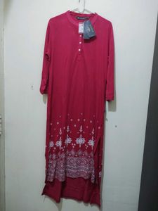 Avaasa Hot Pink Fuschia hi low Kurta