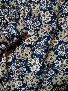 FLORAL PLEATED  DRESS