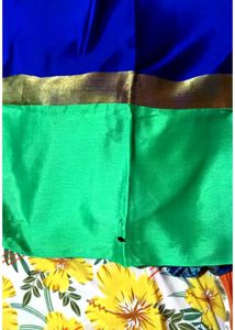 Silk Blend Saree Without Blouse Minor Defect