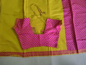 Ilampillai Yellow And Pink Half Saree