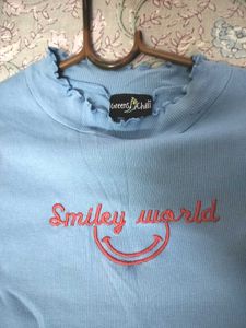 Smiley World Ruffle Tee