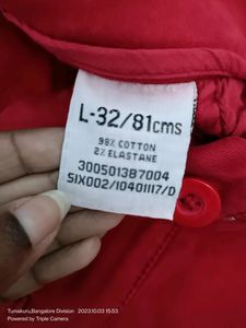 High Waist Red Skinny Thicker Jegging