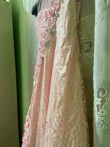 Barbie Pink Gown💖With Crown✨