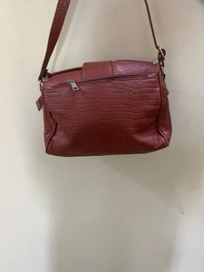 Brown Crossbody Bag pure leather