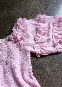 Baby Pink Korean Top
