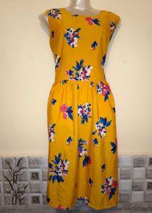 🎁Buy 2 Get 1 Free 🎁Size M/L Floral Yellow Dress