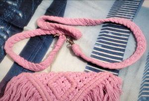 Pink Handmade Slingbag