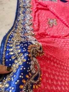 very heavy work Elegant Ethnic Saree with blouse
