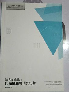 CA Foundation Quantitative Aptitude - Volumes 1 &amp;