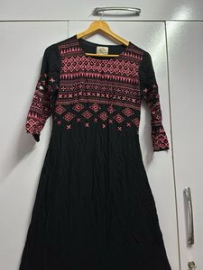 Sabhyata Original black Long Kurti