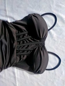 Black corset Mini Dress