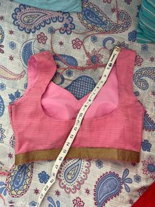 Designer Padded Blouse Pink
