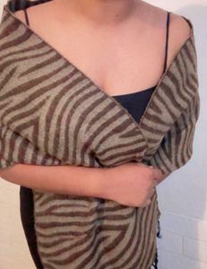 Zebra Print Scarf/ Stole (item 46)