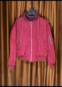 Stylish Reversible Hooded Jacket Size 48 to 50 inc