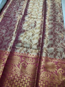 Elegant Pink Floral Saree