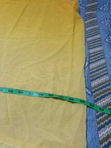 Georgette double shade fabric