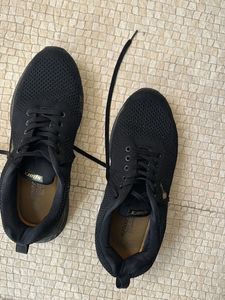 Sparx Black Sport Shoes