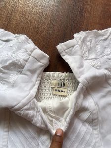 Cute pure white Two-Piece Set