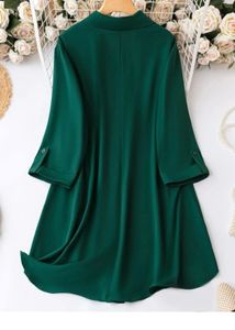 Green Shirt Dress