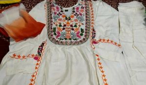 Embroidery Top And Bottom of Pant