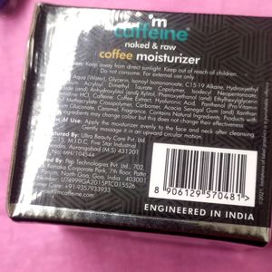 Mcaffine Moisturizer