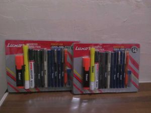 858 Rupees ,Luxor Assorted Pen and Marker Set