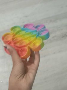 Rainbow Flower Pop It Fidget Toy