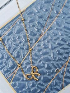 Bow Charm Necklace