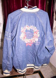 Vintage Denim Embroidered Jacket
