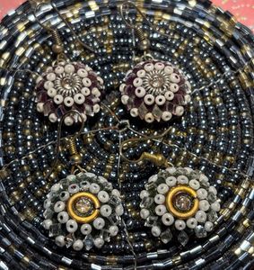 Beaded Statement Earrings (combo of 2)