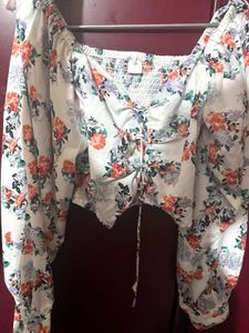 floral crop top