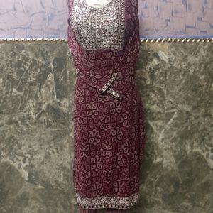 Purple Cotton Kurta