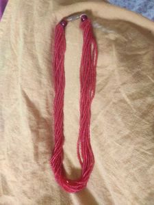 Red Beaded Necklace