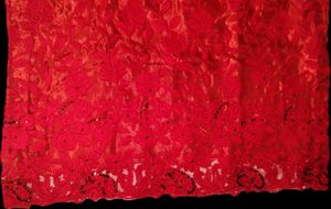 RED EMBROIDERED KURTA