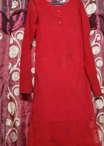 Red Long Sleeve Dress