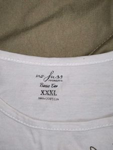 Floral Print White Tee