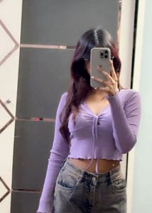 Purple Long Sleeve Top