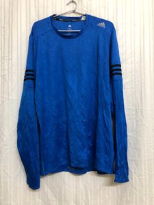 Adidas Running Blue Long Sleeve T Shirt