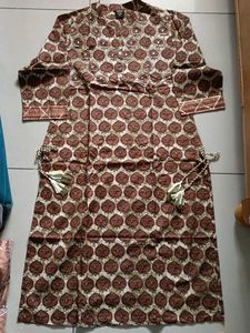 Olive Xxl Kurti Pant Set