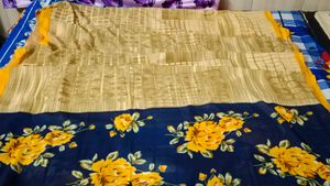 Beautiful Yellow Printed Saare