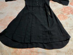 Black Kurti with Bell Sleeves