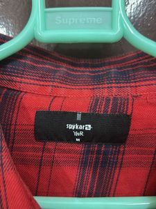 Red Plaid Casual Shirt