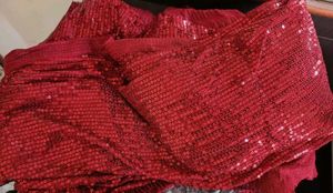 Women&#39;s Sequnce Lightweight Saree+ Stitched Blouse