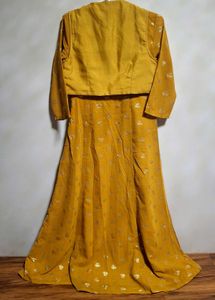 Indya Mustard Yellow Dress with Jacket